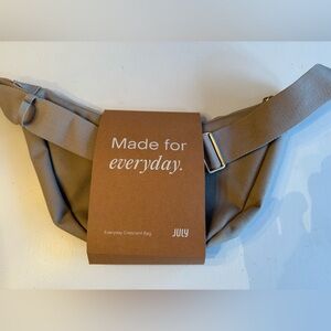 July brand Crescent Crossbody Bag - Tan/khaki . Brand new